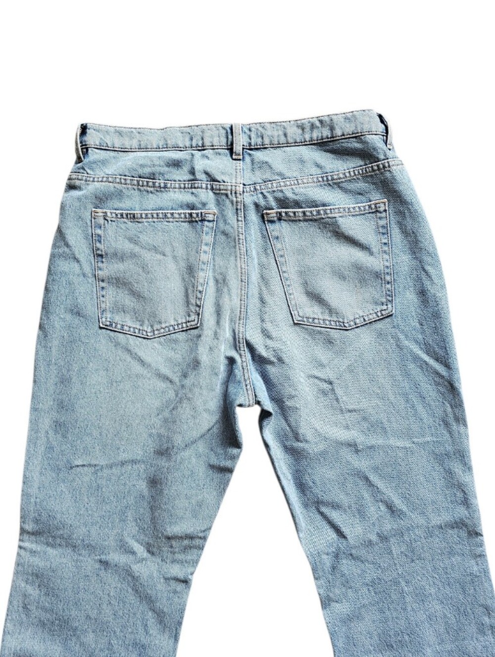 & Other Stories High Rise Light Blue Straight Leg Jeans Size 32 - Picture 2 of 6